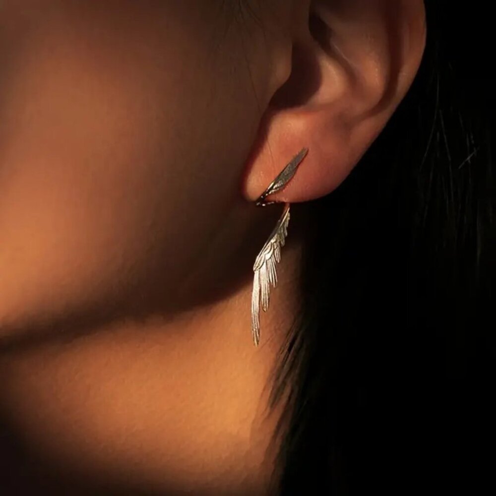 Angel Wings Hanging Earrings